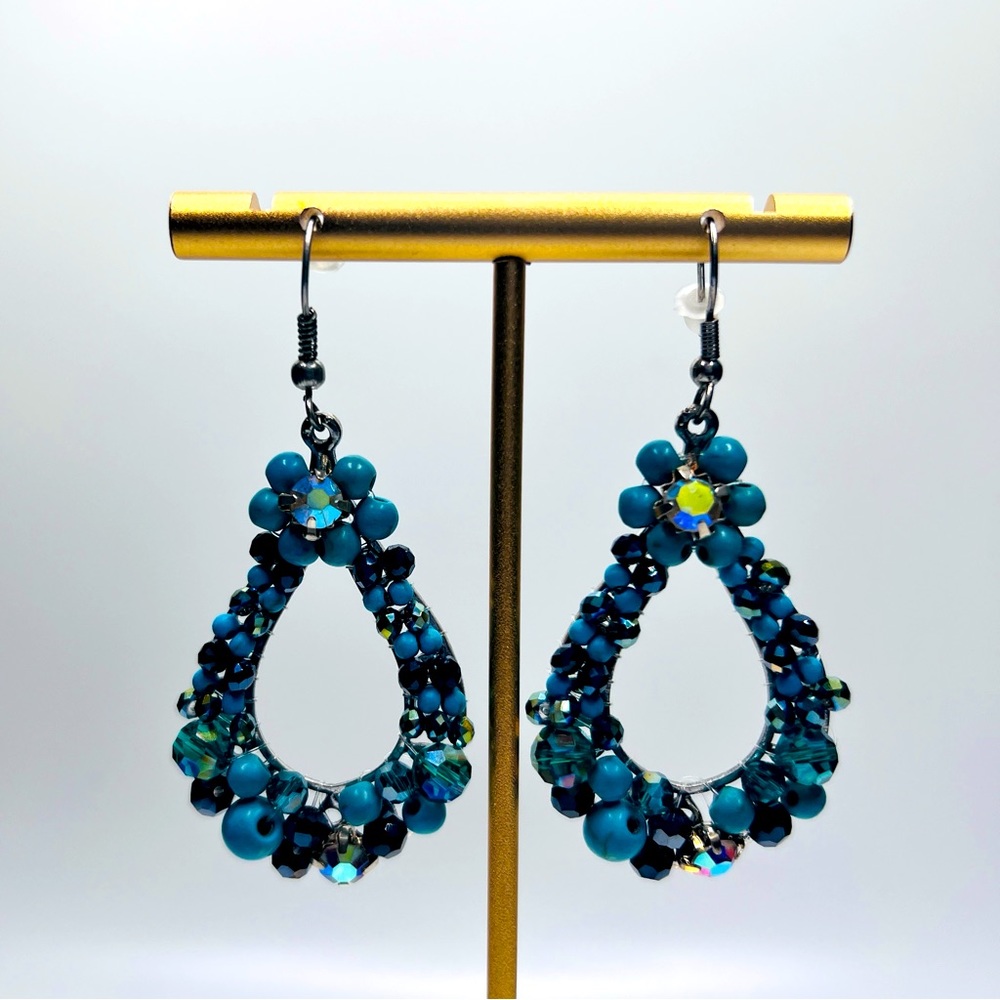 Turquoise Earrings Dangle Angle - image 2